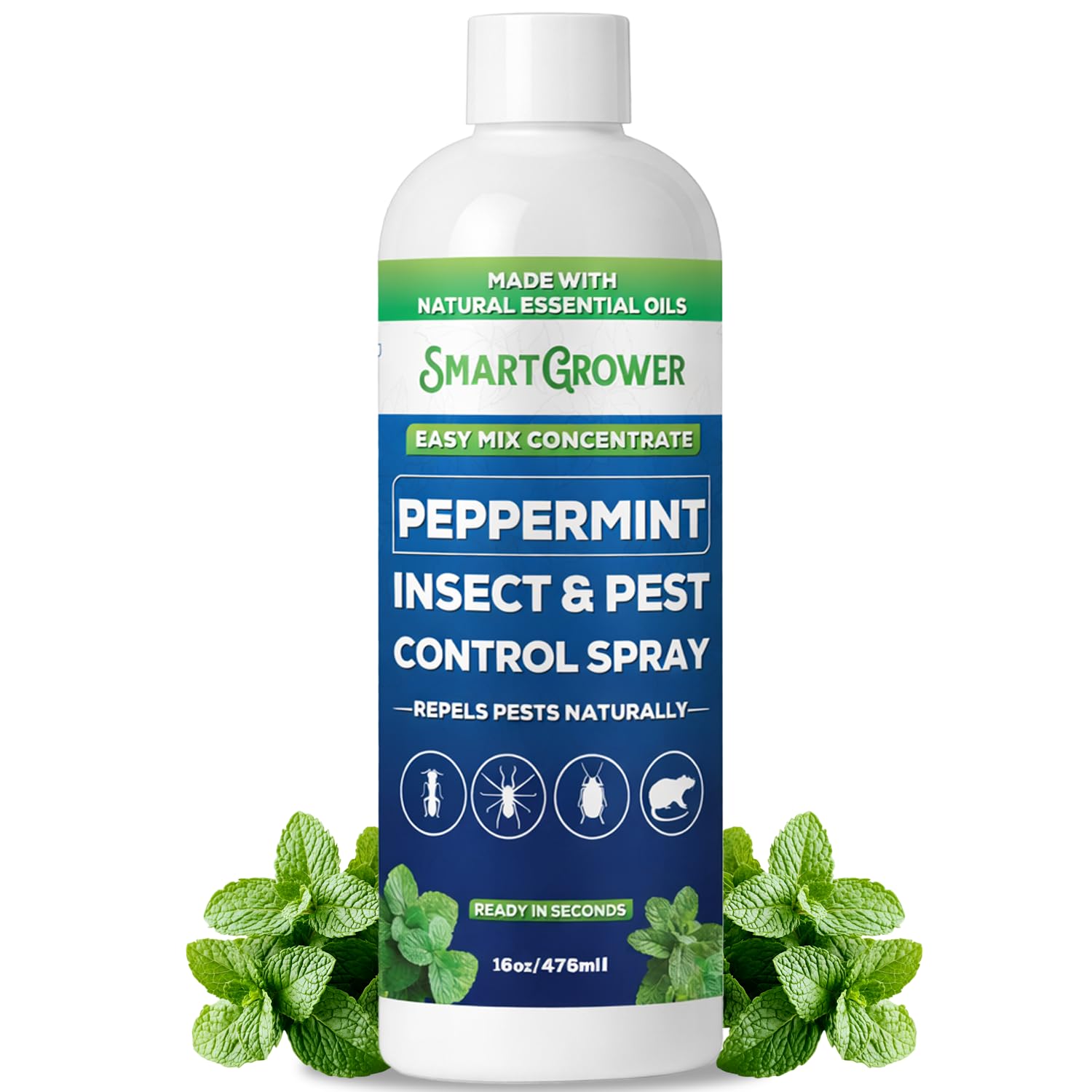 Smart Grower Peppermint Oil Spray 16 Fl Oz front view