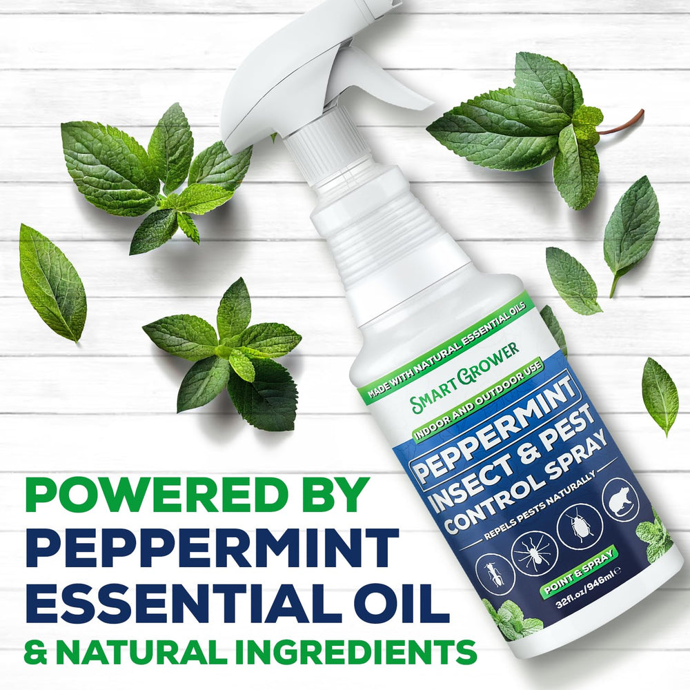 Smart Grower Peppermint Oil Spray 32oz bottle with label