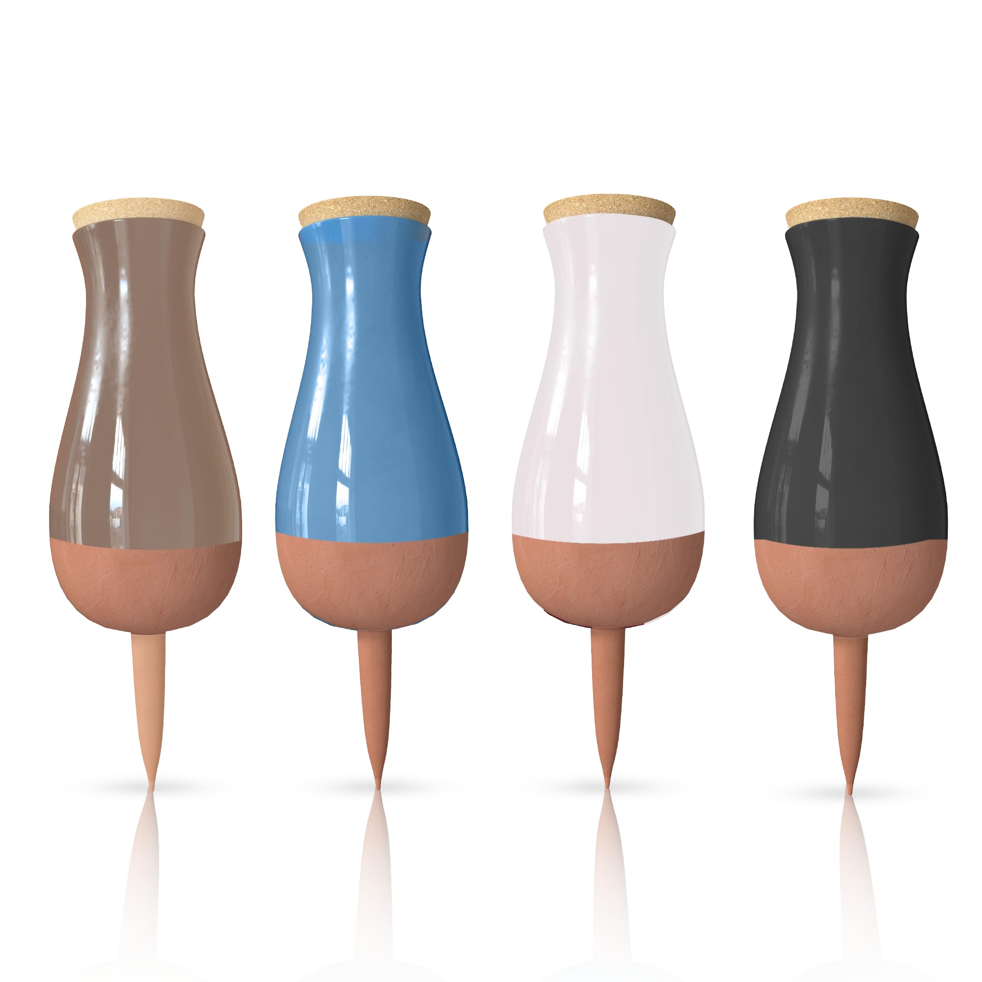 SMARTILIVING Ollas terracotta watering globe front view