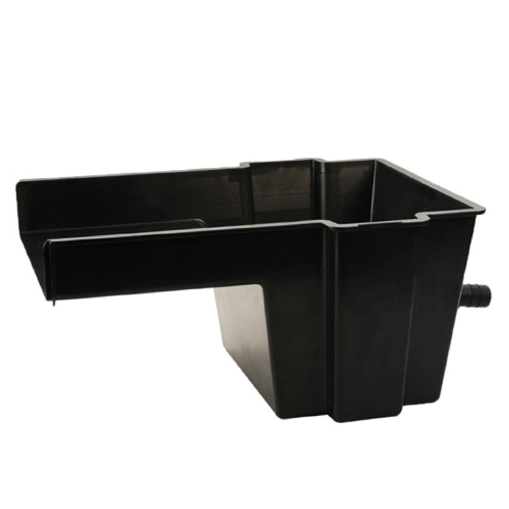 Smartpond 8 in. Wide Waterfall Spillway front view, black