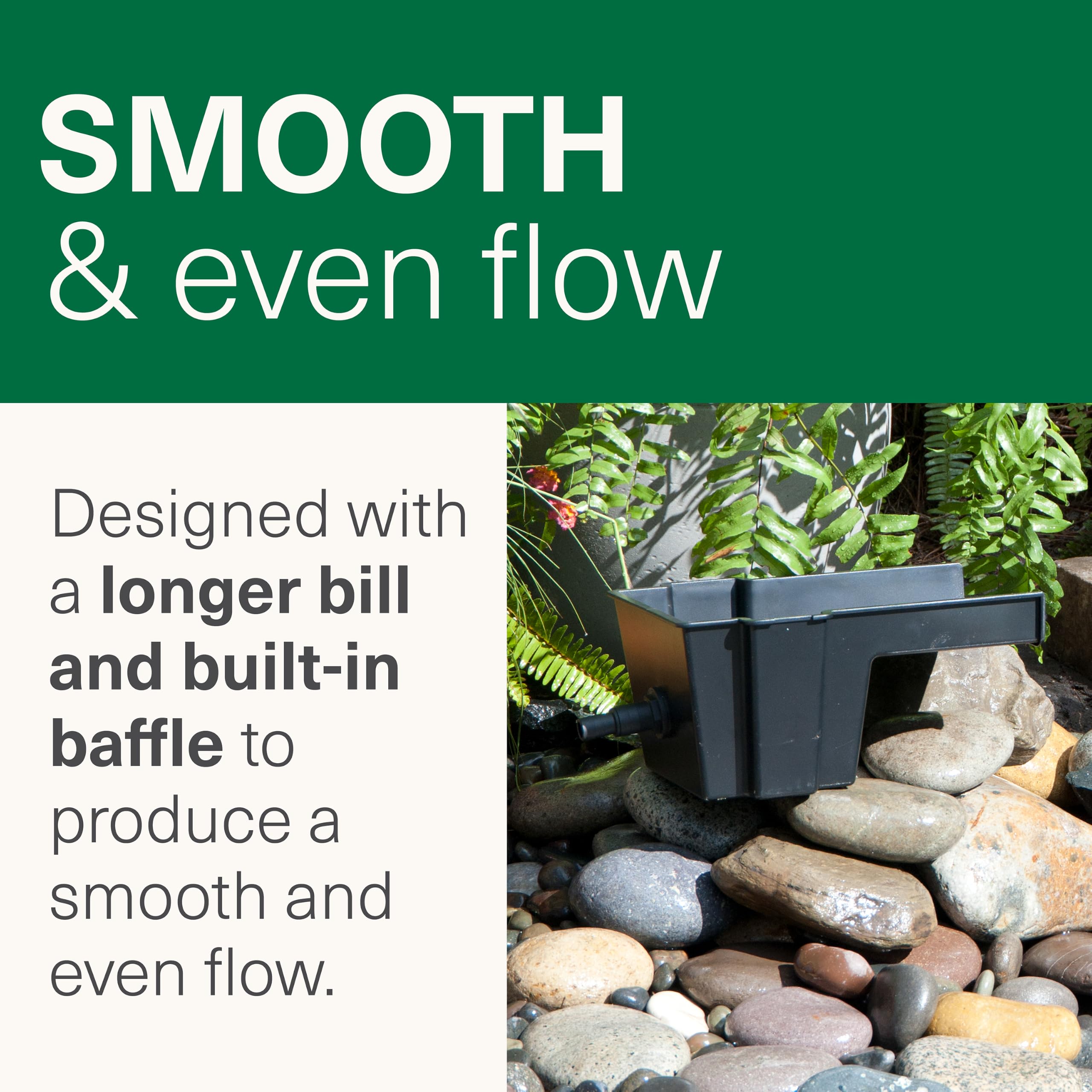 Smartpond Waterfall Spillway packaged with specifications