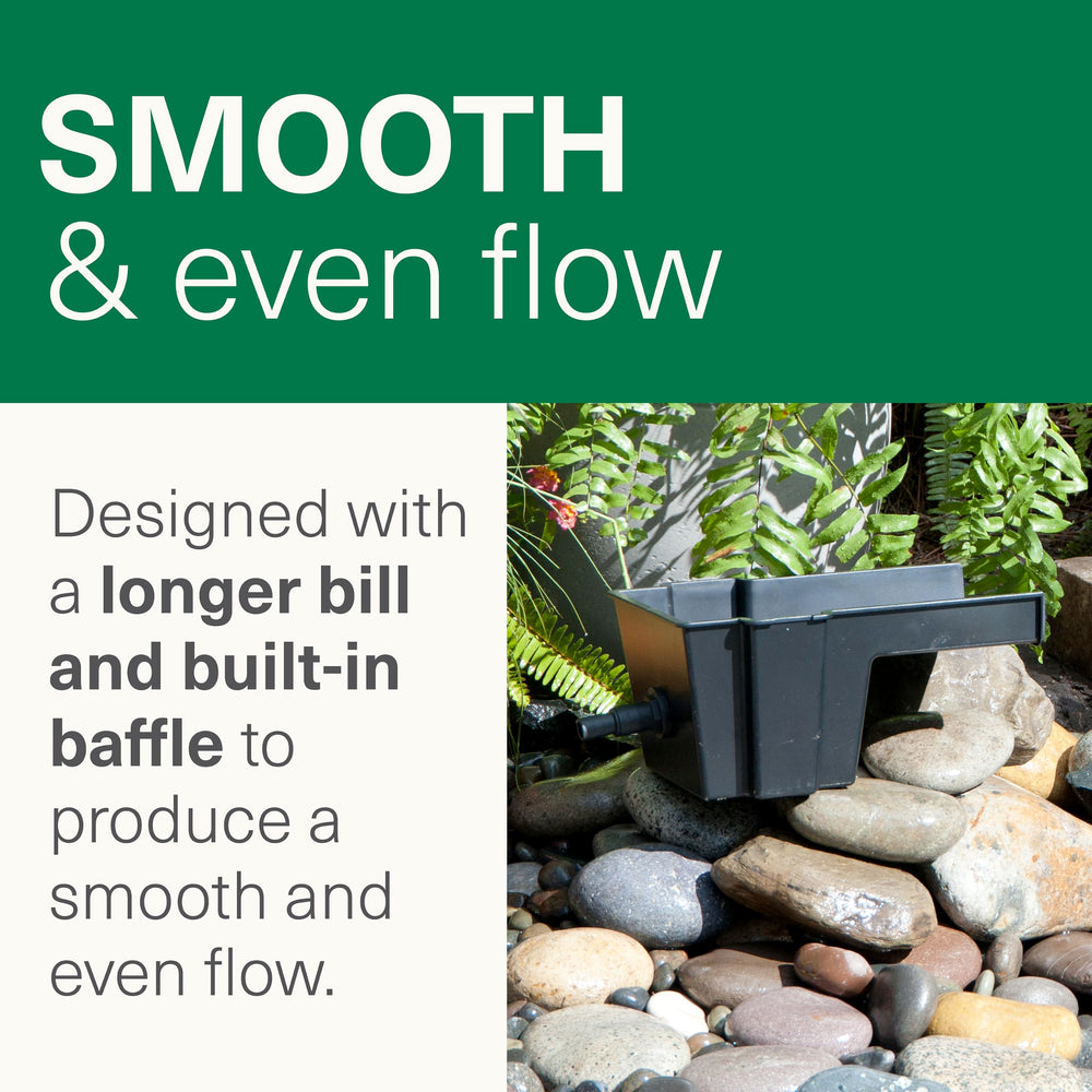 Smartpond Waterfall Spillway packaged with specifications