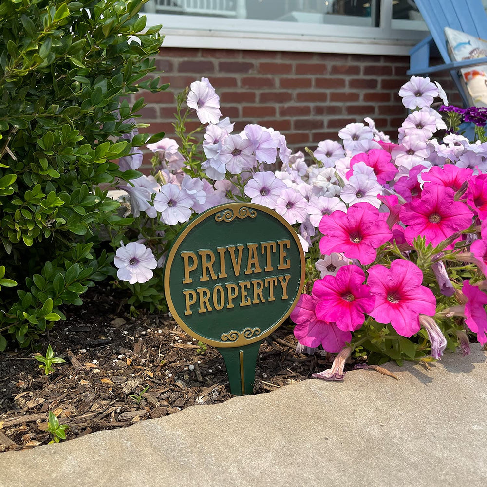 SmartSign Private Property Yard Sign side view