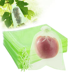 SmileLucky 50PCS Fruit Protection Bags in green, front view