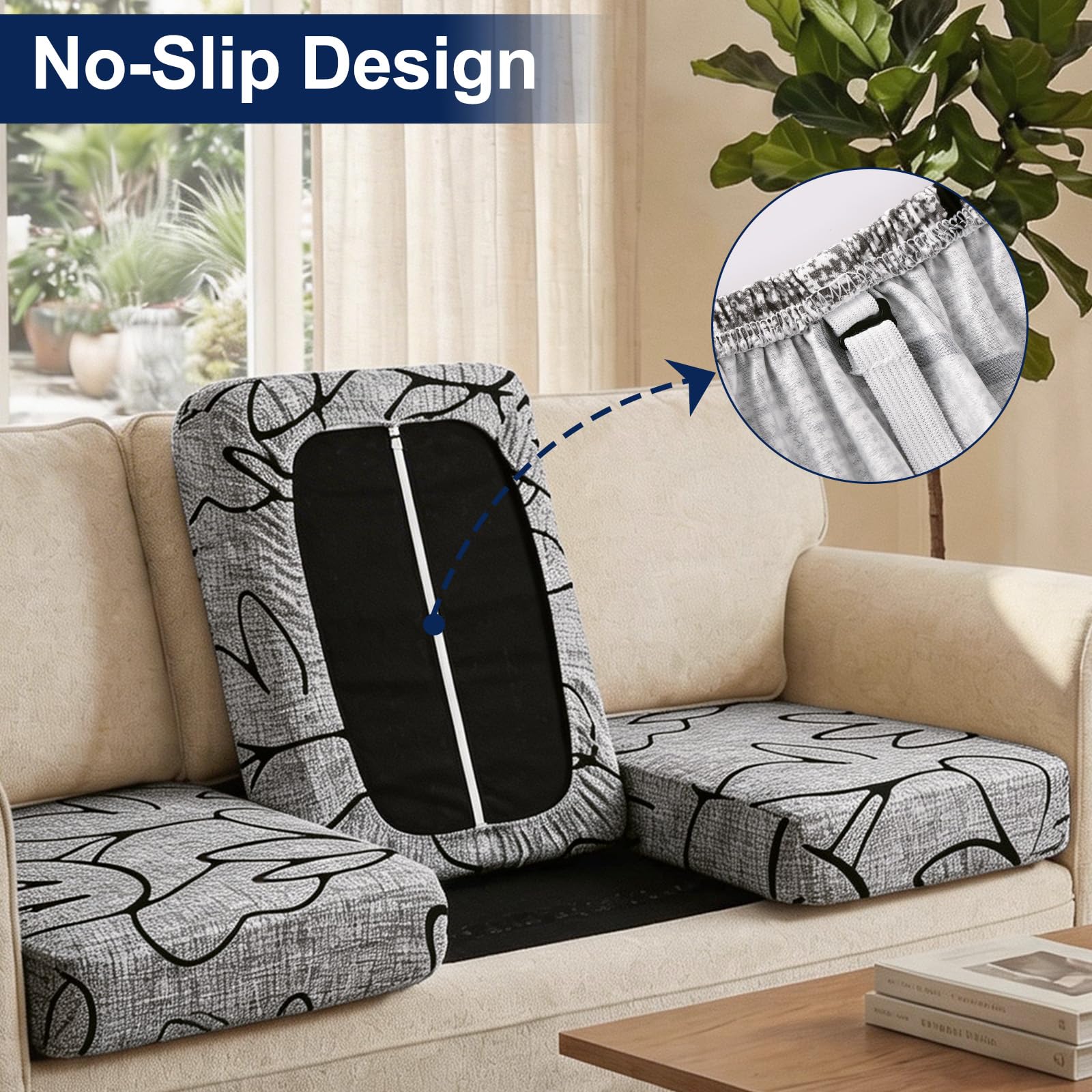 Smiry Cushion Cover displayed in a stylish garden setting
