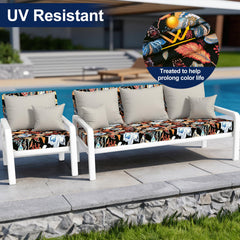 Smiry cushion cover fitting on patio chair