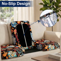 Smiry cushion cover in a stylish outdoor setting