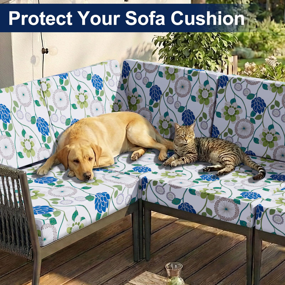 Smiry Cushion Cover on a porch chair, demonstrating versatility