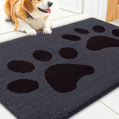 Smiry Dog Door Mat 30x20 inches front view with striped design