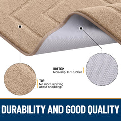 Smiry Dog Door Mat 30x20 inches showing non-slip rubber backing