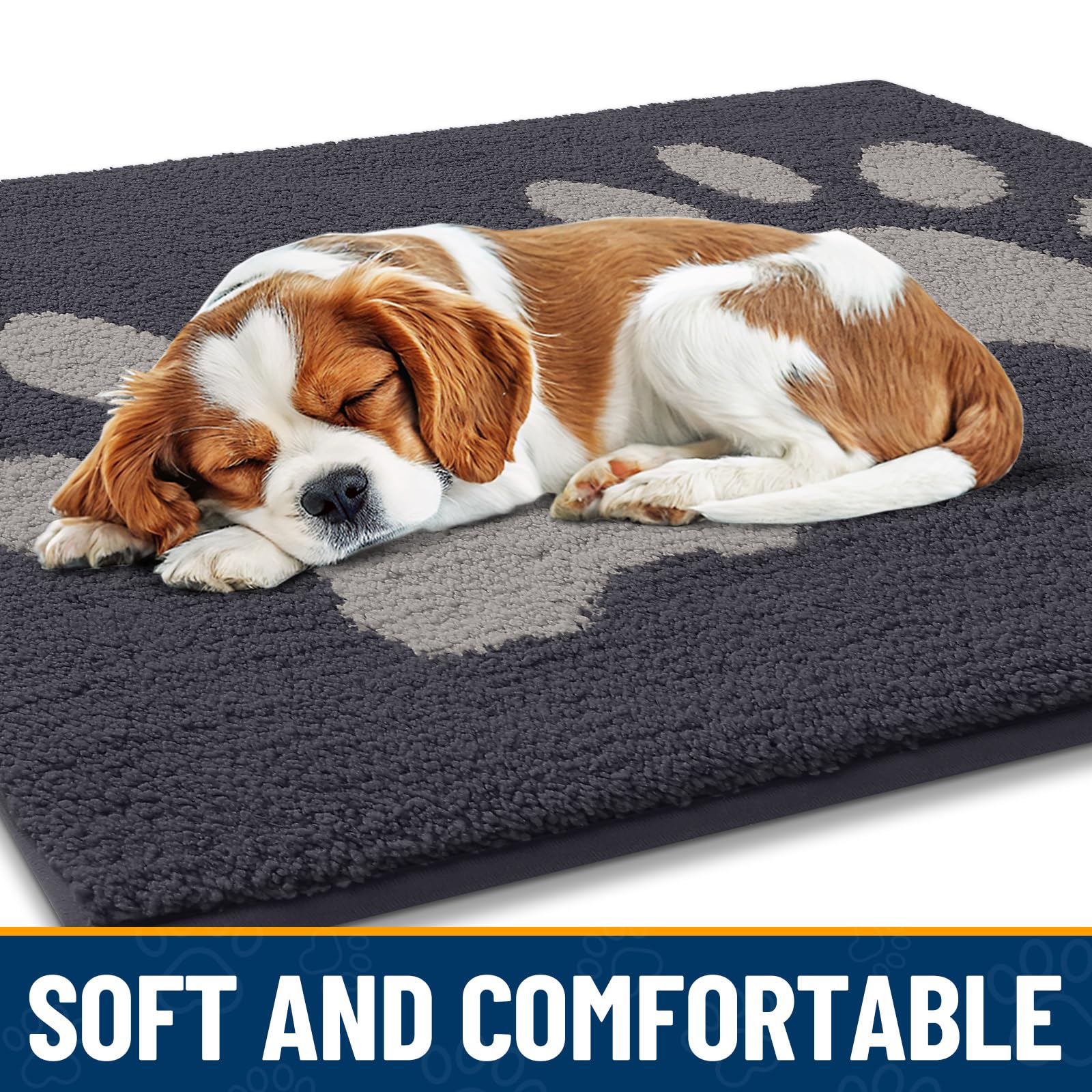 Smiry Dog Door Mat in a home entryway