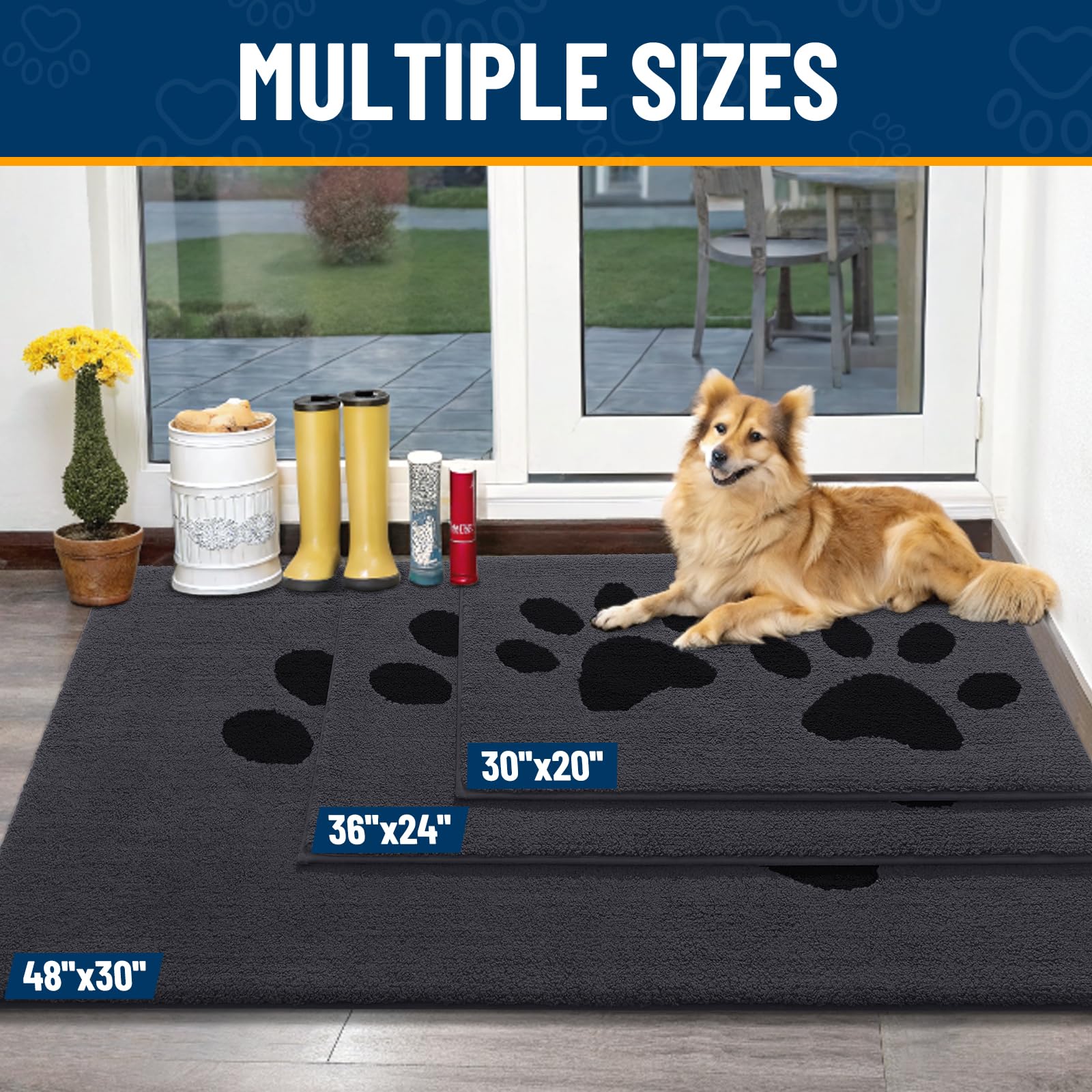 Smiry Dog Door Mat in kitchen setting