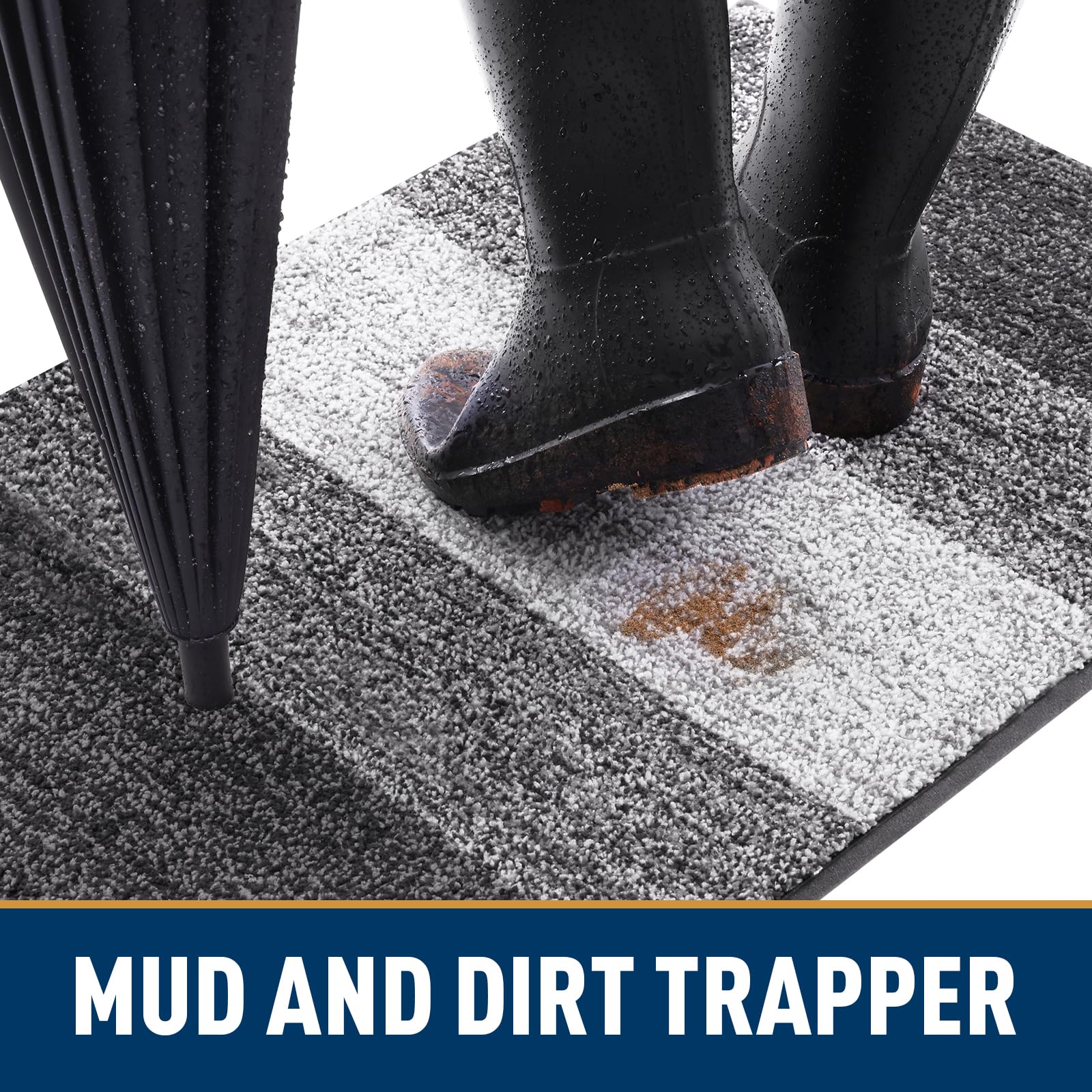 Smiry Dog Door Mat showing absorbent surface