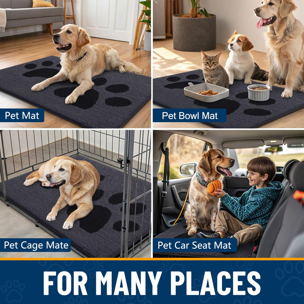 Smiry Dog Door Mat showing easy cleaning process