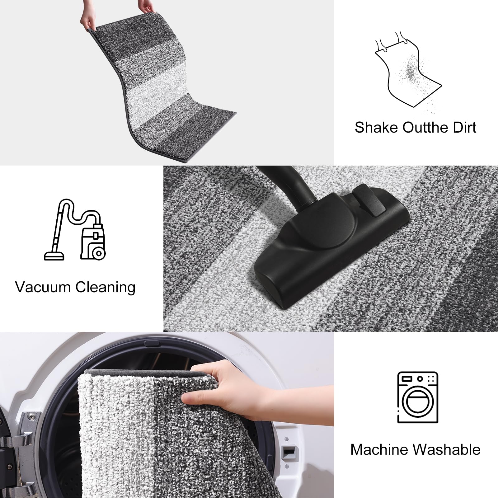 Smiry Dog Door Mat with muddy paws cleaning
