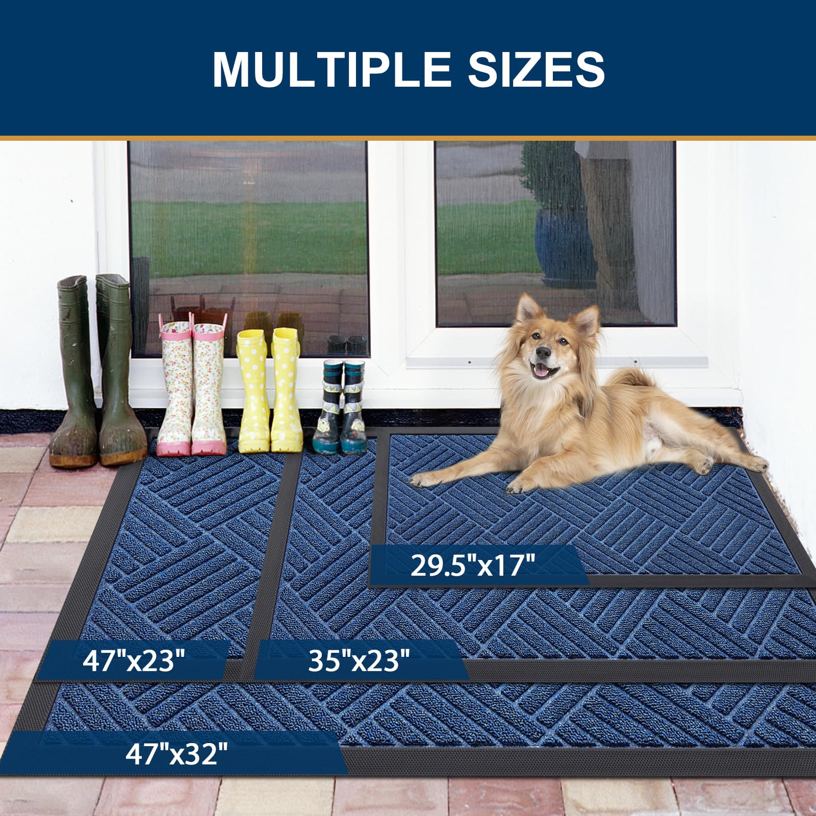 Smiry Door Mat showing deep grooves for dirt capture