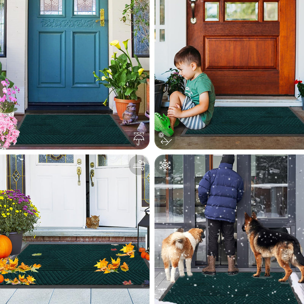 Smiry doormat displayed in an outdoor setting