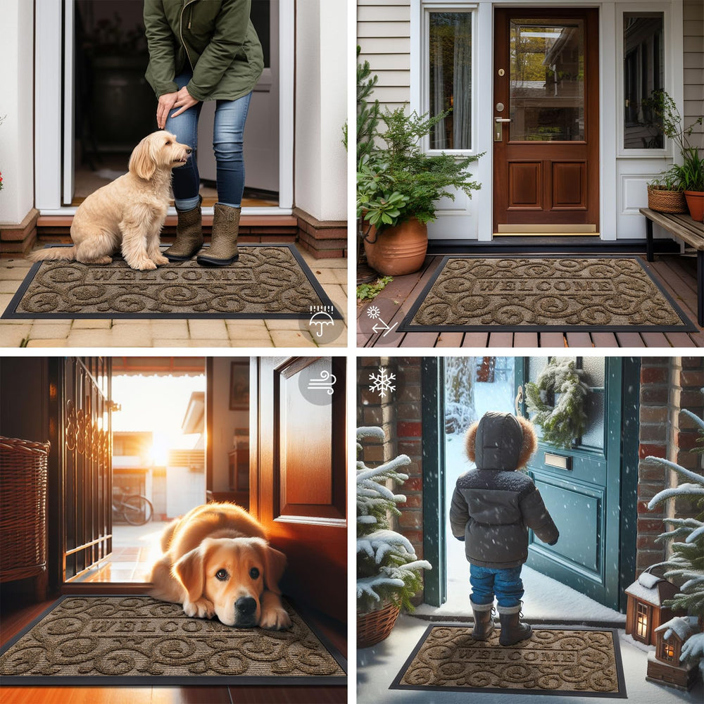 Smiry doormat easy to clean with hose