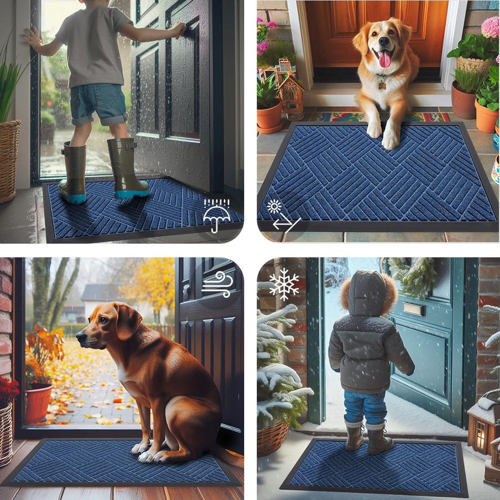 Smiry doormat in a modern indoor lobby