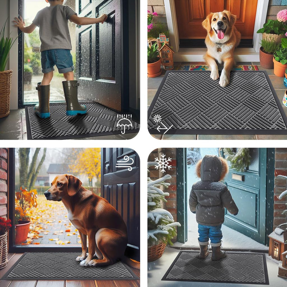 Smiry doormat in a stylish indoor lobby