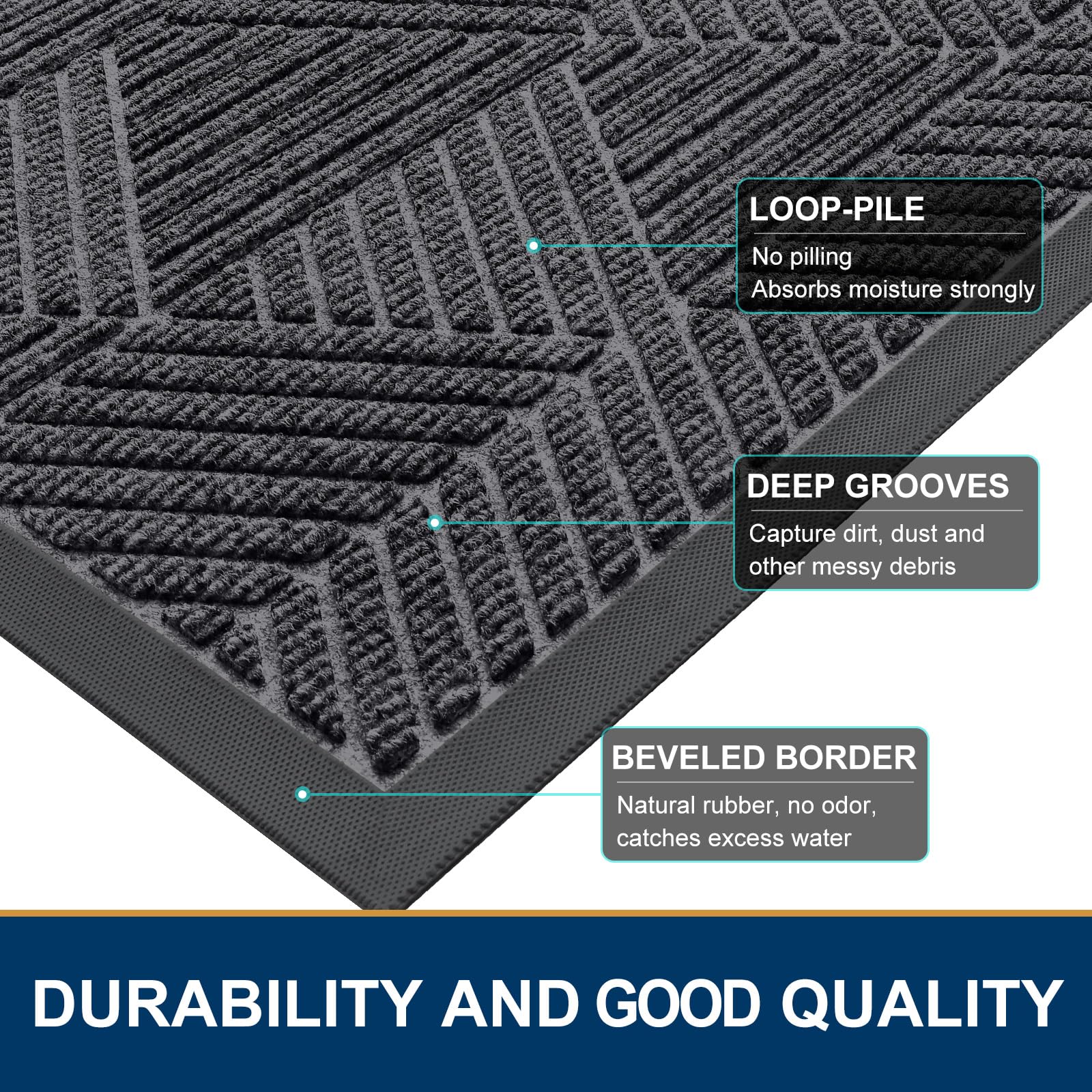 Smiry doormat in outdoor setting by entrance