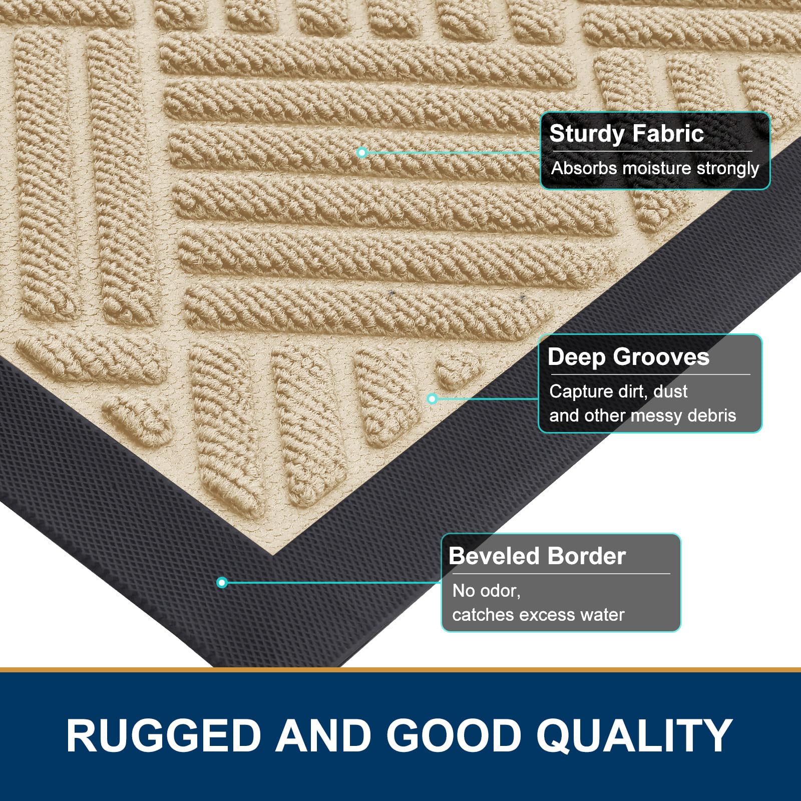 Smiry doormat in outdoor setting by front door