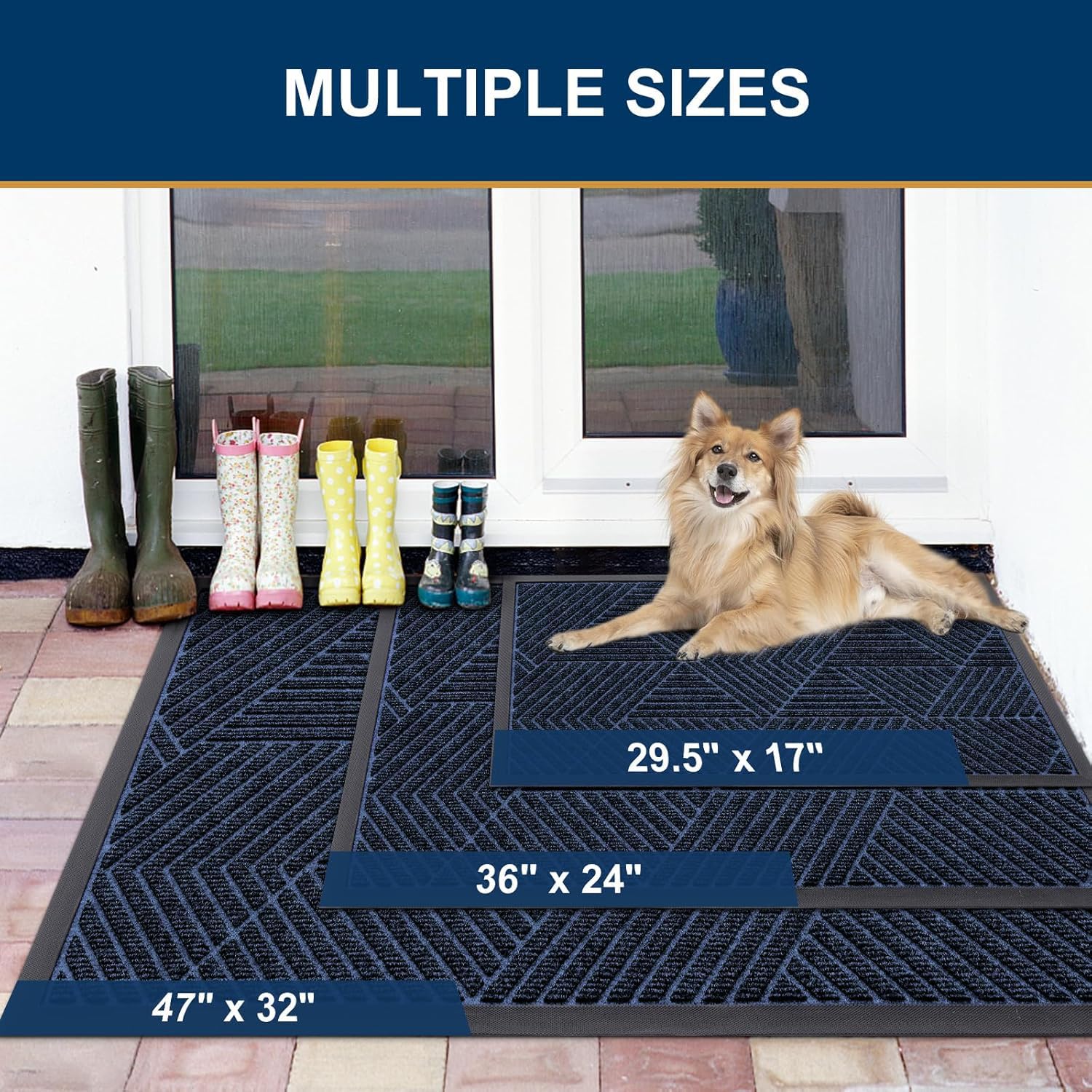 Smiry doormat showing deep grooves for dirt absorption