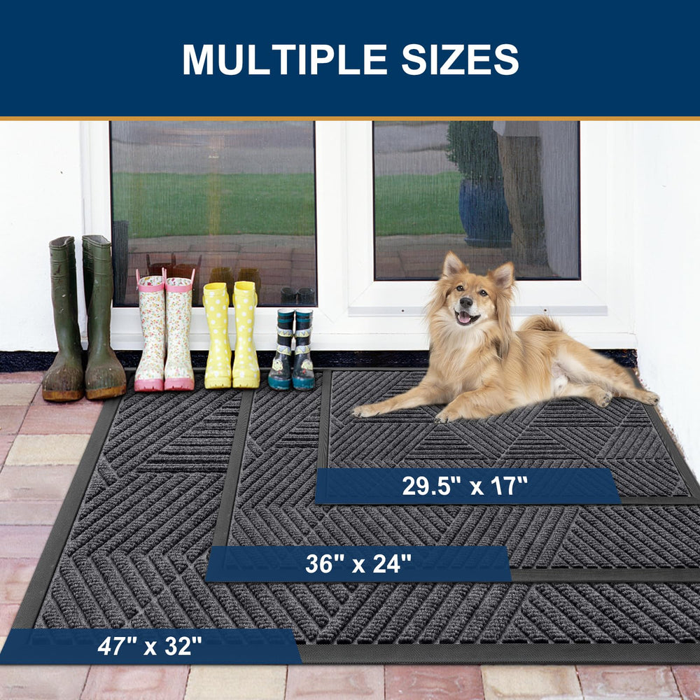 Smiry doormat showing deep grooves for moisture absorption