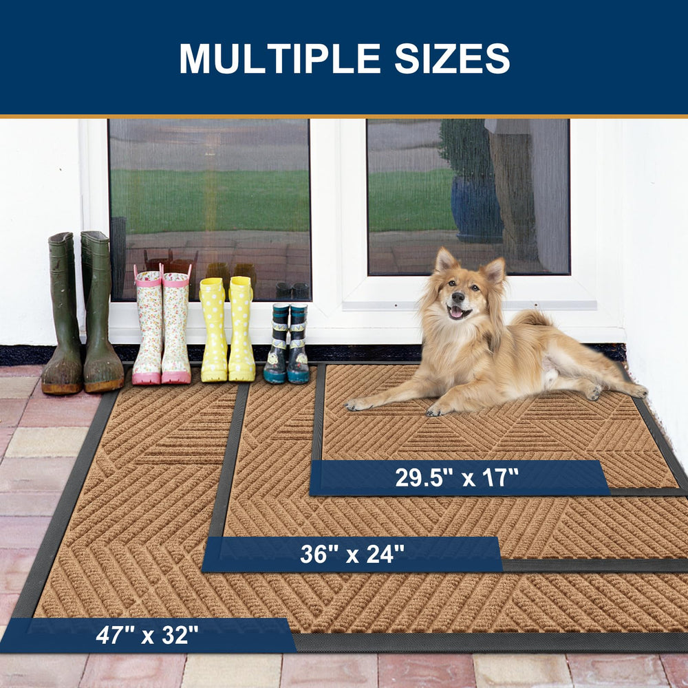 Smiry doormat showing moisture absorbent surface