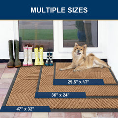 Smiry doormat showing moisture absorbent surface