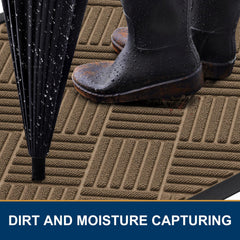 Smiry doormat showing non-slip rubber liner