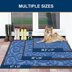 Smiry doormat showing textured surface for dirt absorption