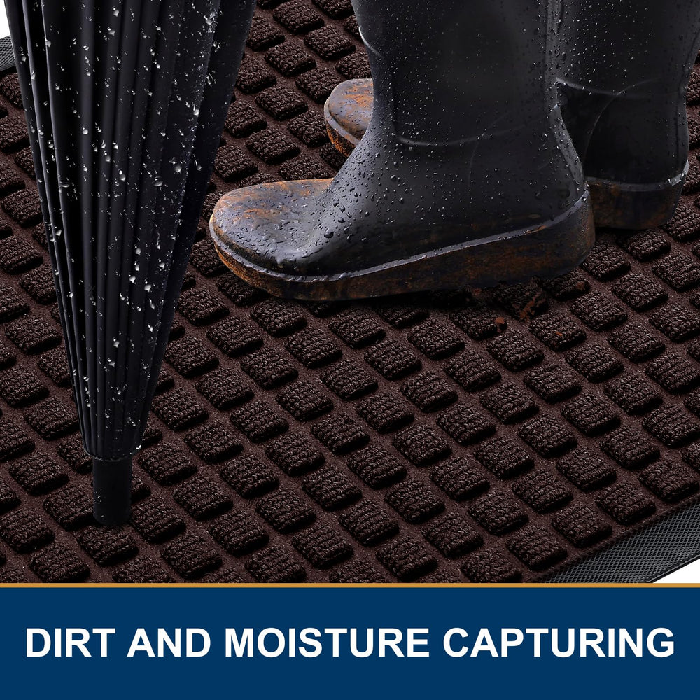 Smiry doormat showing textured surface for dirt capture