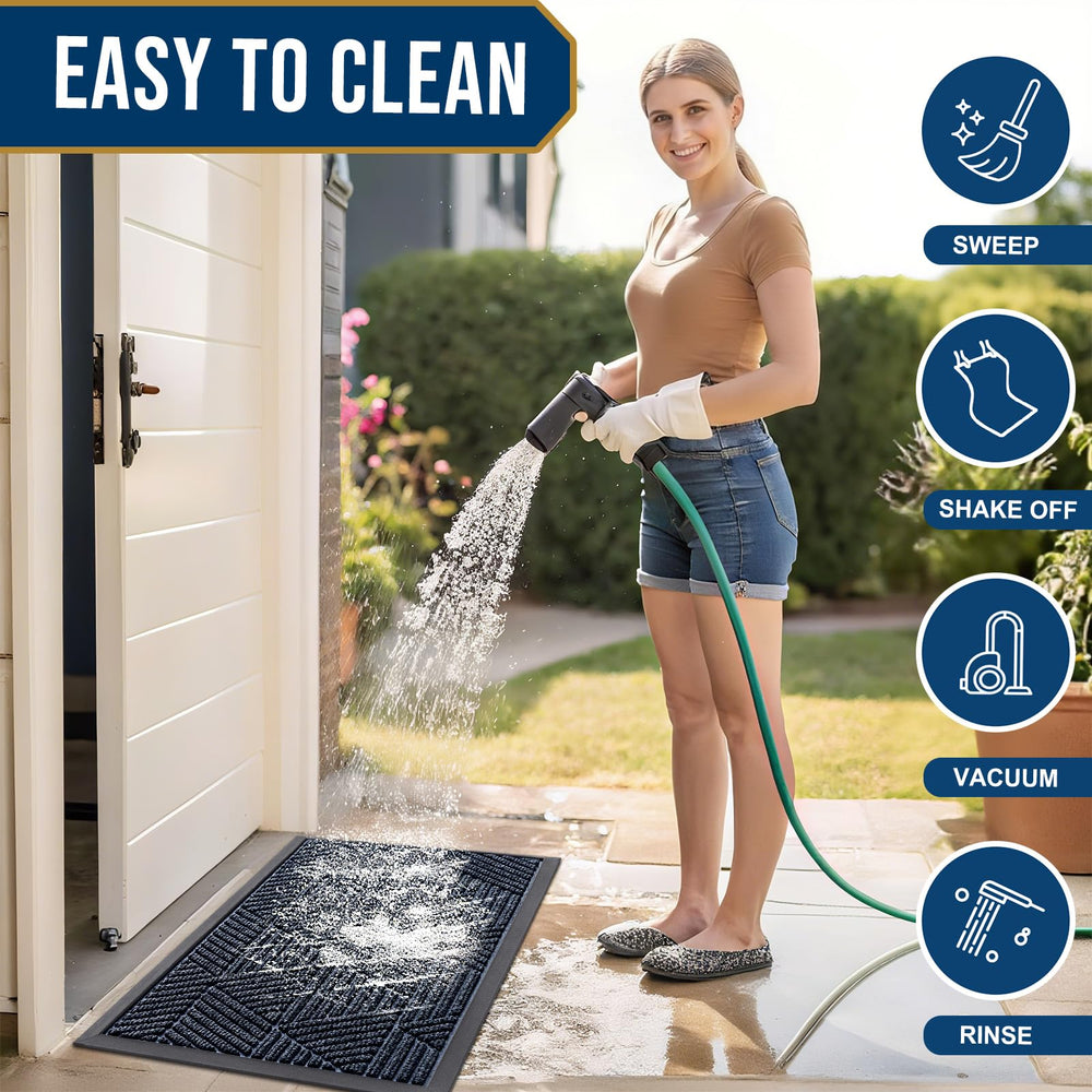 Smiry doormat side view showcasing low profile