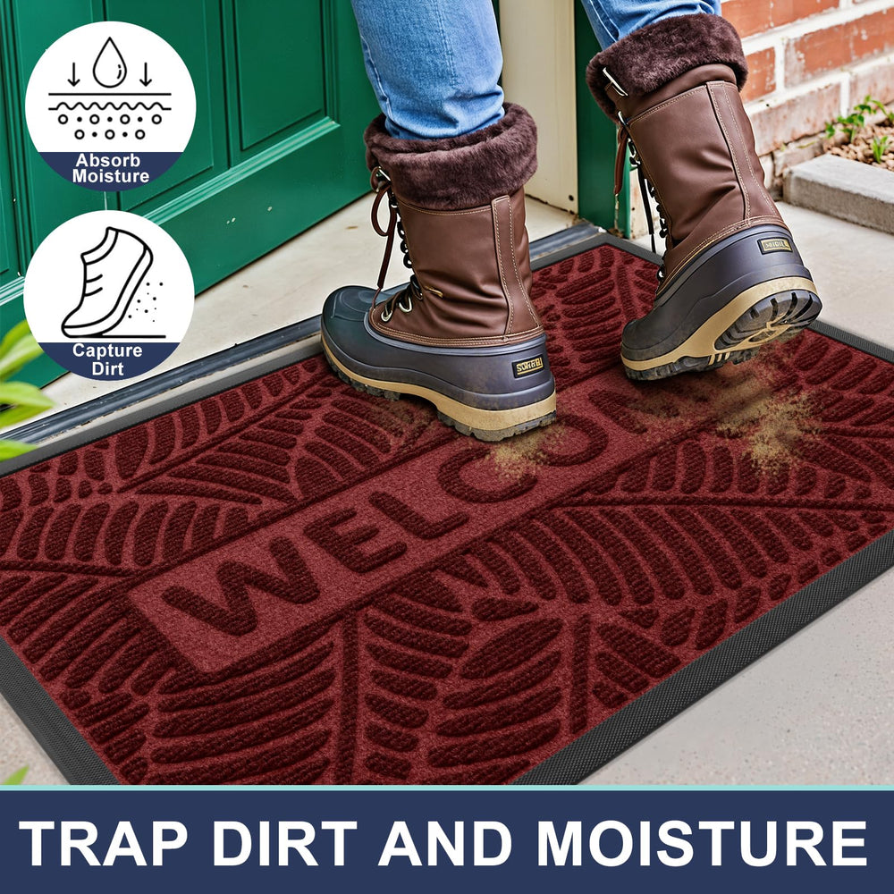Smiry doormat with bold 'WELCOME' message