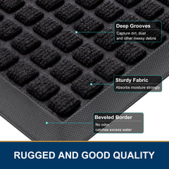 Smiry doormat with rubber edge in outdoor setting