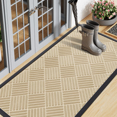 Smiry Front Door Mat 47x23 inch beige colour front view