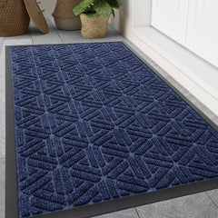 Smiry Front Door Mat 59x34 navy blue front view