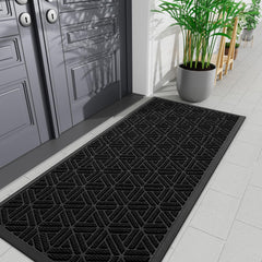 Smiry front door mat black color front view