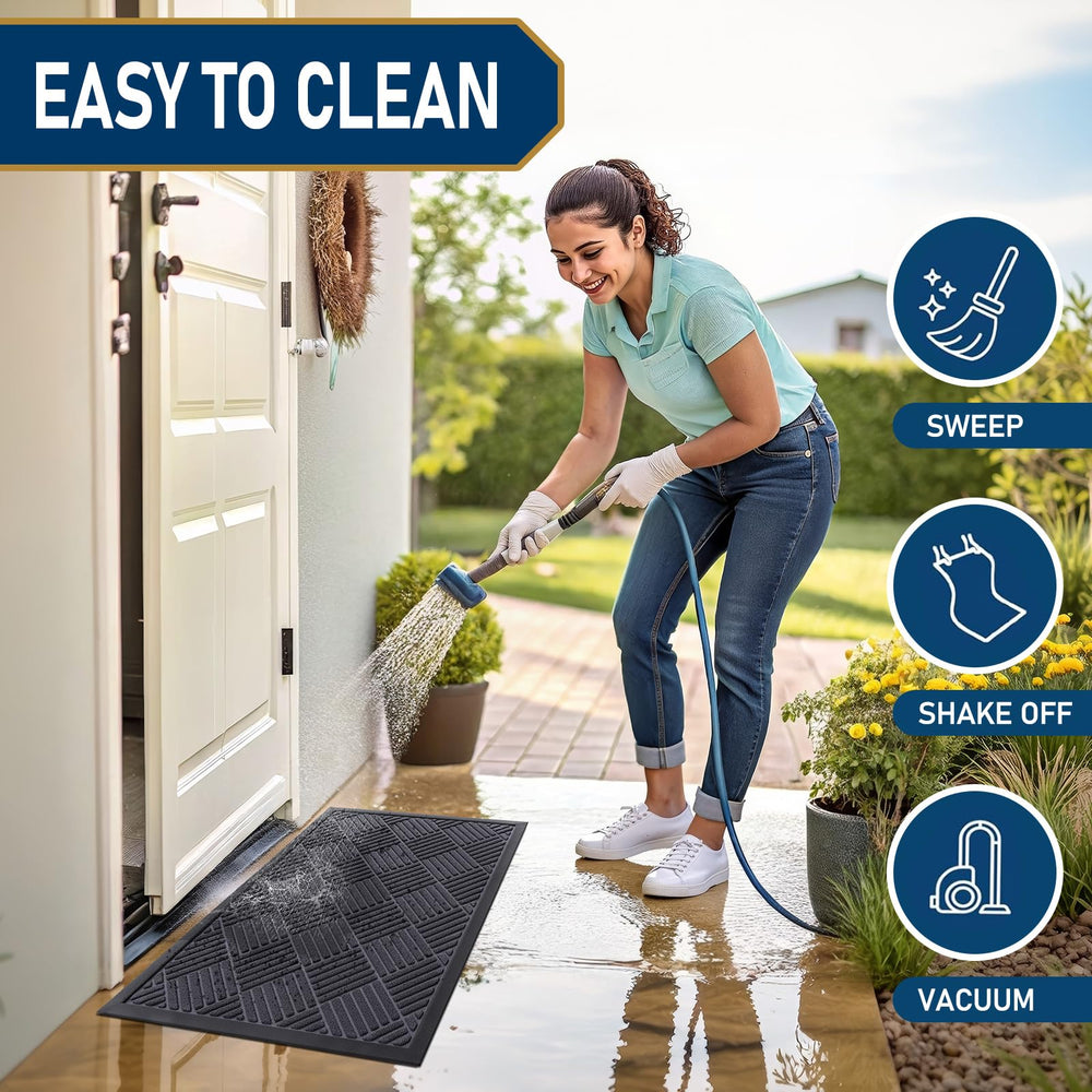 Smiry Front Door Mat handle and edge detail
