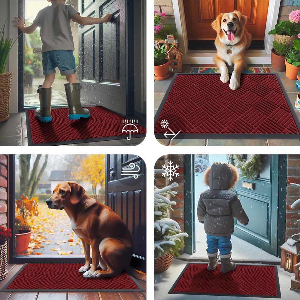Smiry Front Door Mat highlighting its non-slip feature