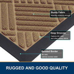 Smiry front door mat in outdoor setting