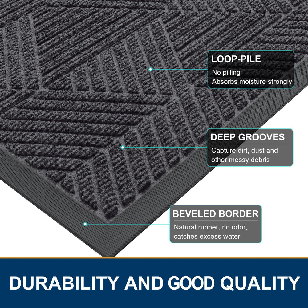 Smiry Front Door Mat in outdoor setting