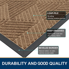 Smiry front door mat in outdoor setting
