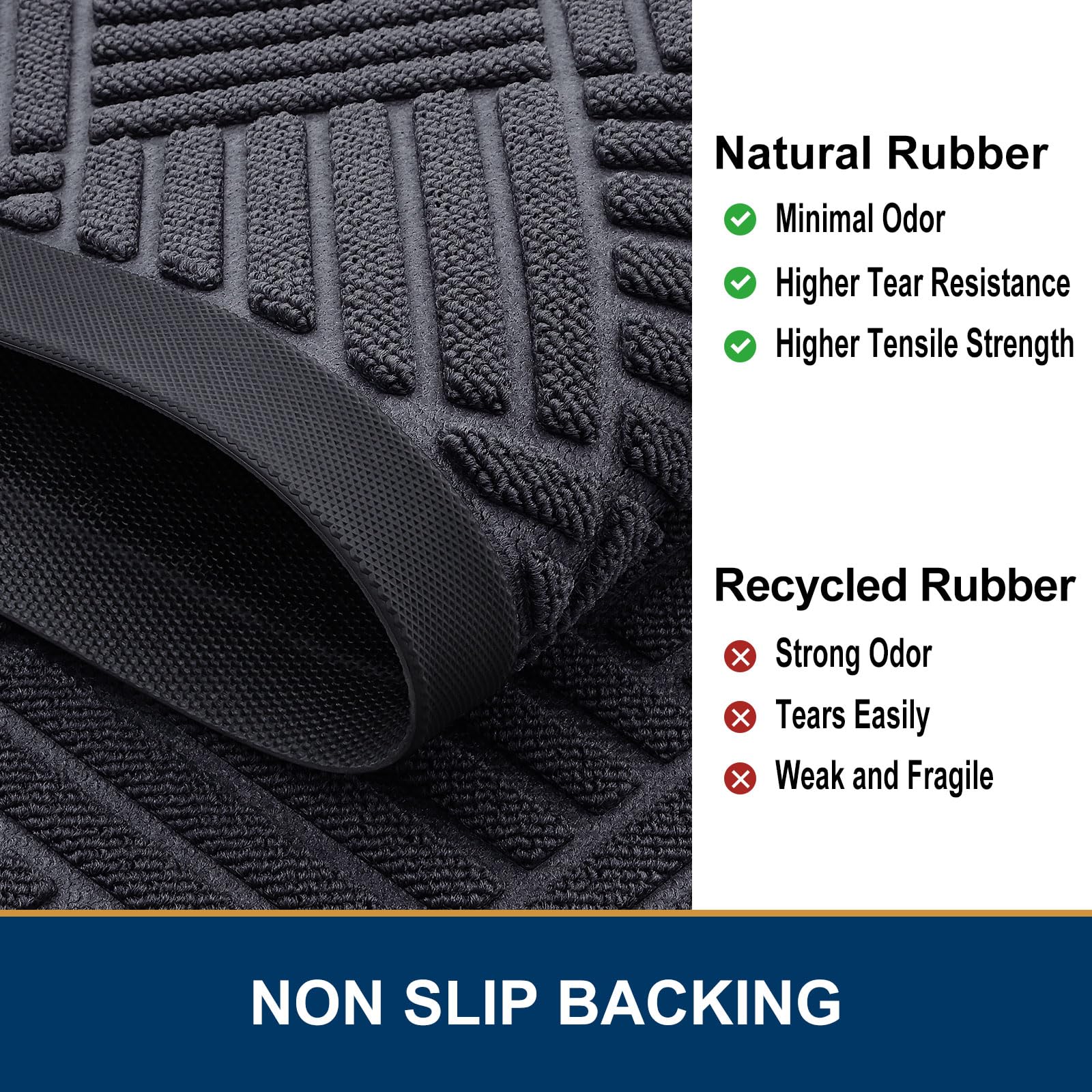 Smiry Front Door Mat lightweight and flexible