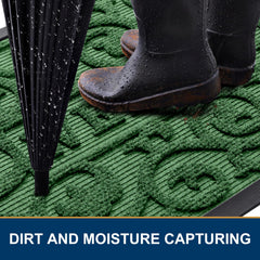 Smiry Front Door Mat non-slip rubber backing