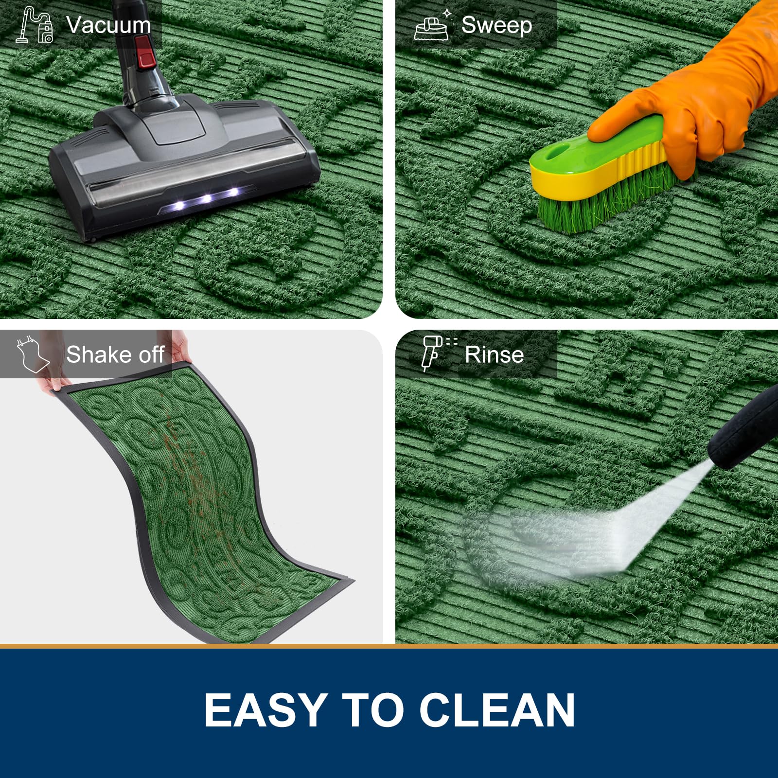 Smiry Front Door Mat packaging and dimensions