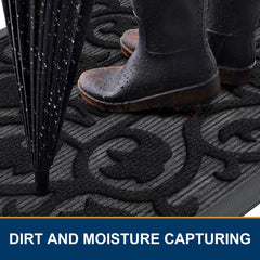 Smiry Front Door Mat rubber edge detail