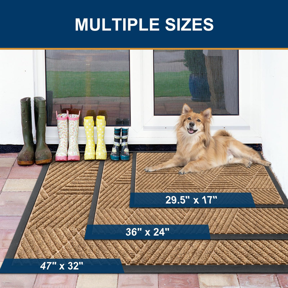 Smiry Front Door Mat showing deep grooves for dirt absorption