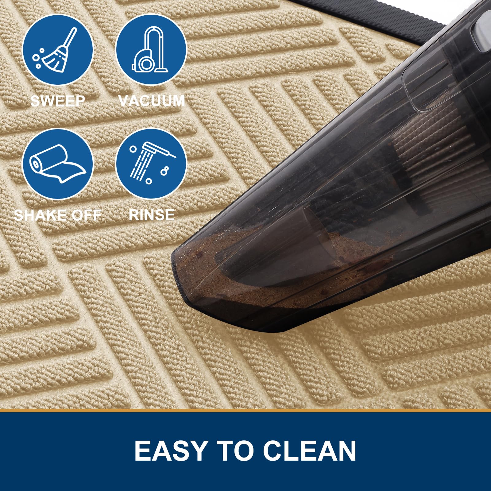 Smiry Front Door Mat showing low-profile design